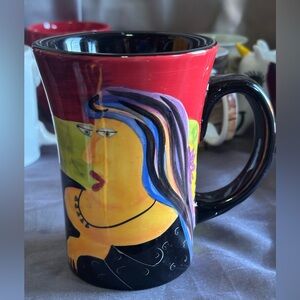 Mary Naylor Designs Hand Painted Art Deco Mug